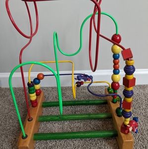 Vintage 1998 educo teletubbies wooden bead toy